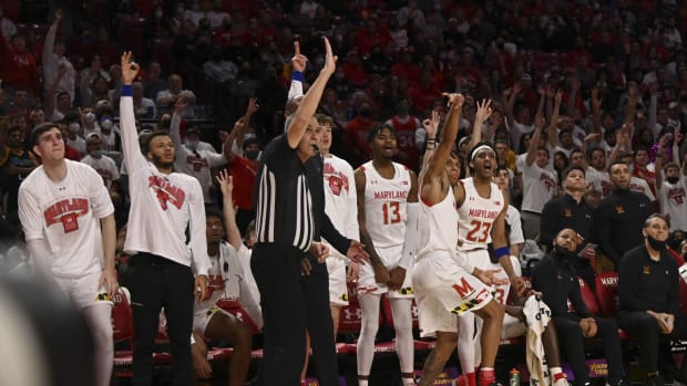 maryland basketball bench 
